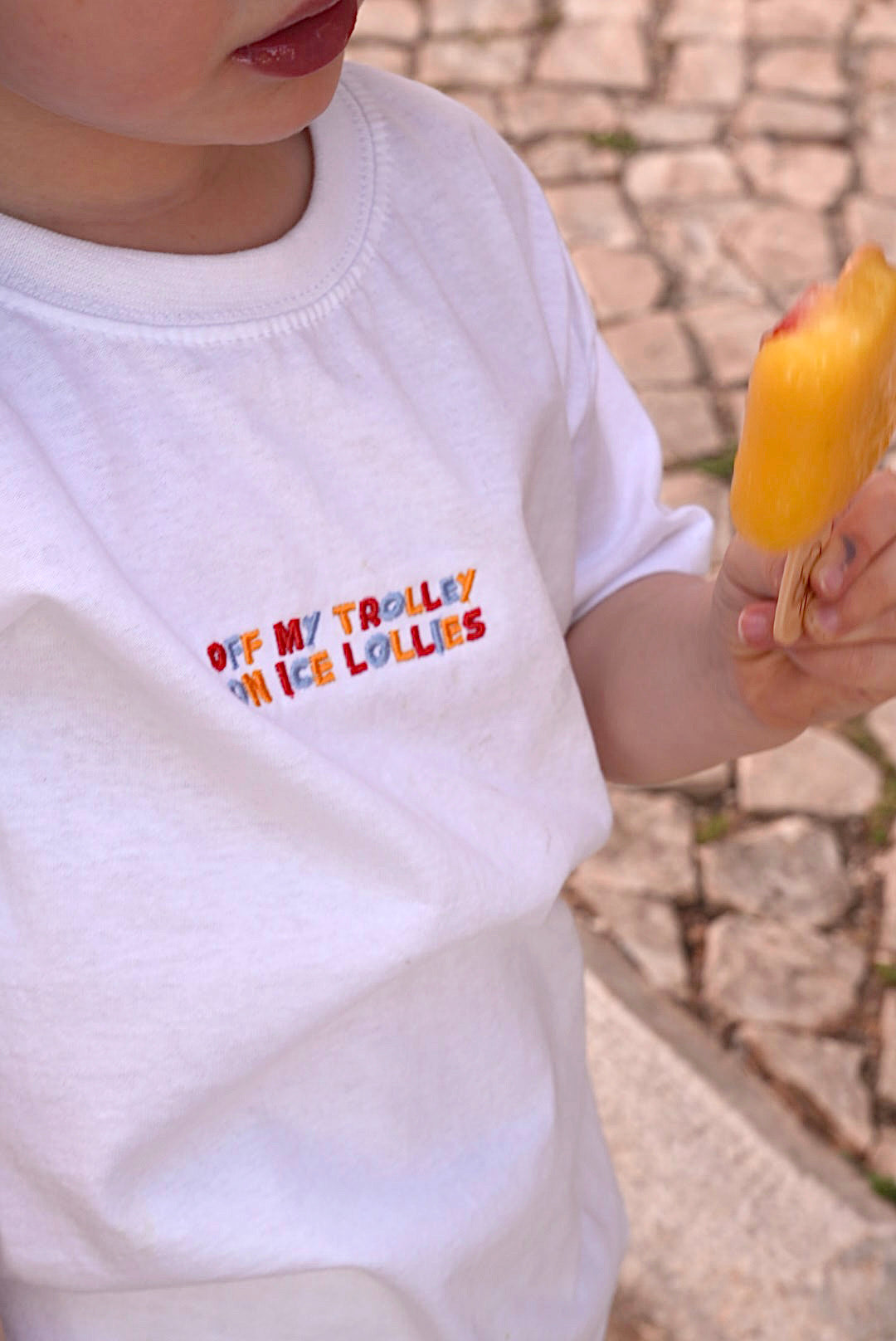 KIDS - Ice Lollies Embroidered T-Shirt
