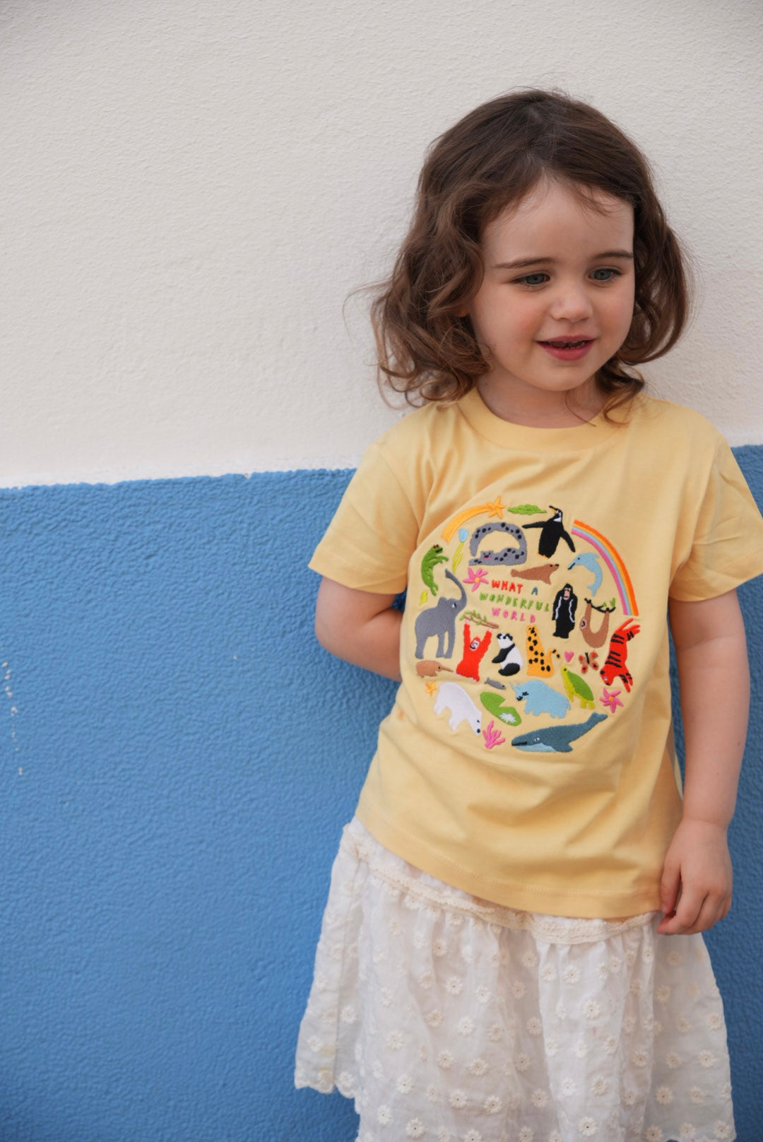 KIDS - Limpet X WWF Wonderful World Embroidered Animals T-Shirt