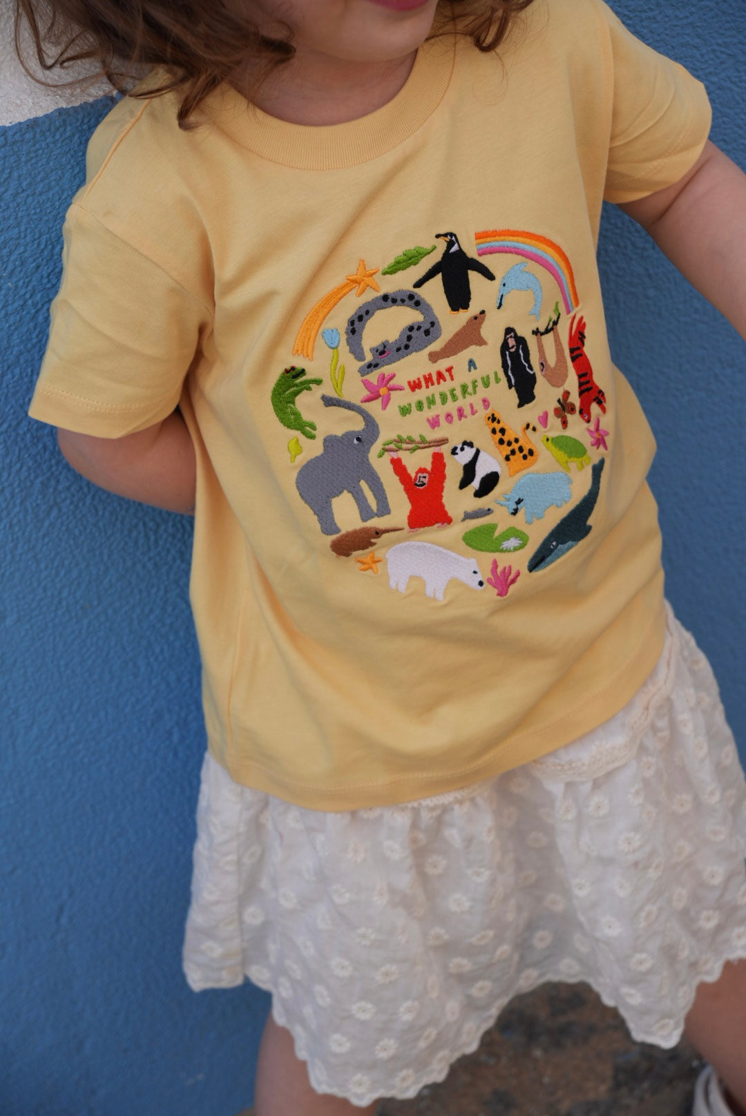 KIDS - Limpet X WWF Wonderful World Embroidered Animals T-Shirt
