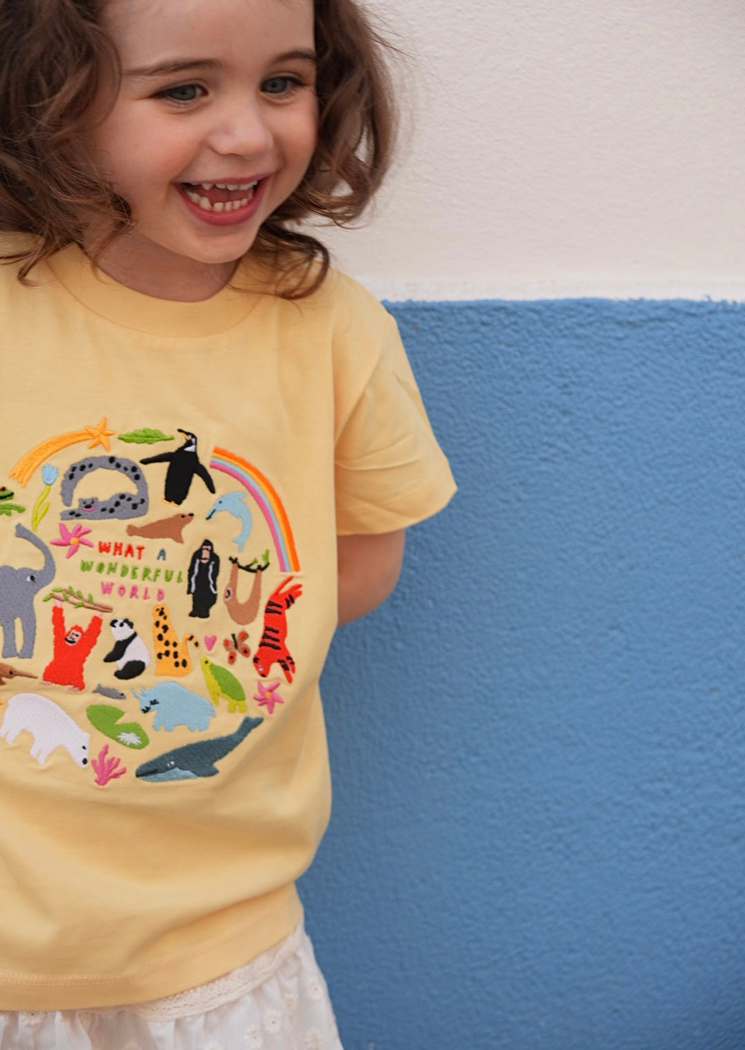 KIDS - Limpet X WWF Wonderful World Embroidered Animals T-Shirt