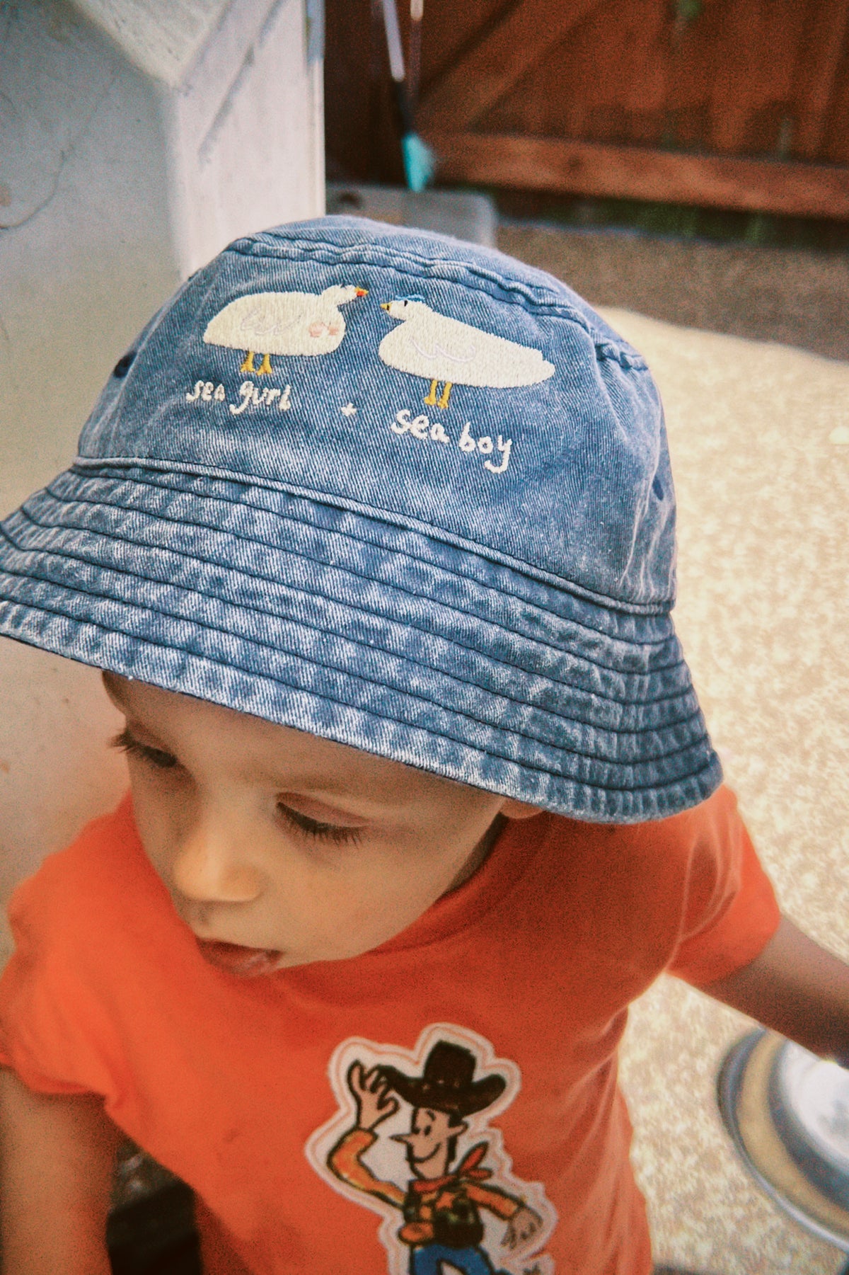 KIDS - Seagurl & Seaboy Embroidered Bucket Hat