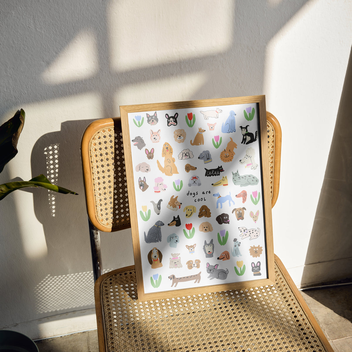 Dogs Are Cool Wall Print