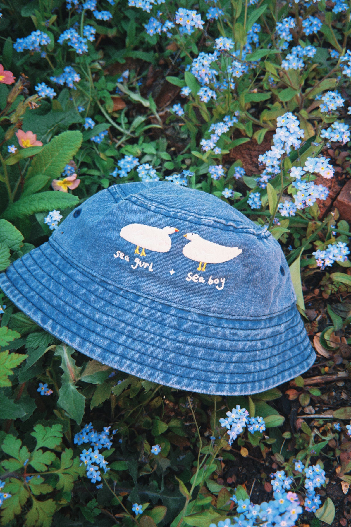 KIDS - Seagurl & Seaboy Embroidered Bucket Hat