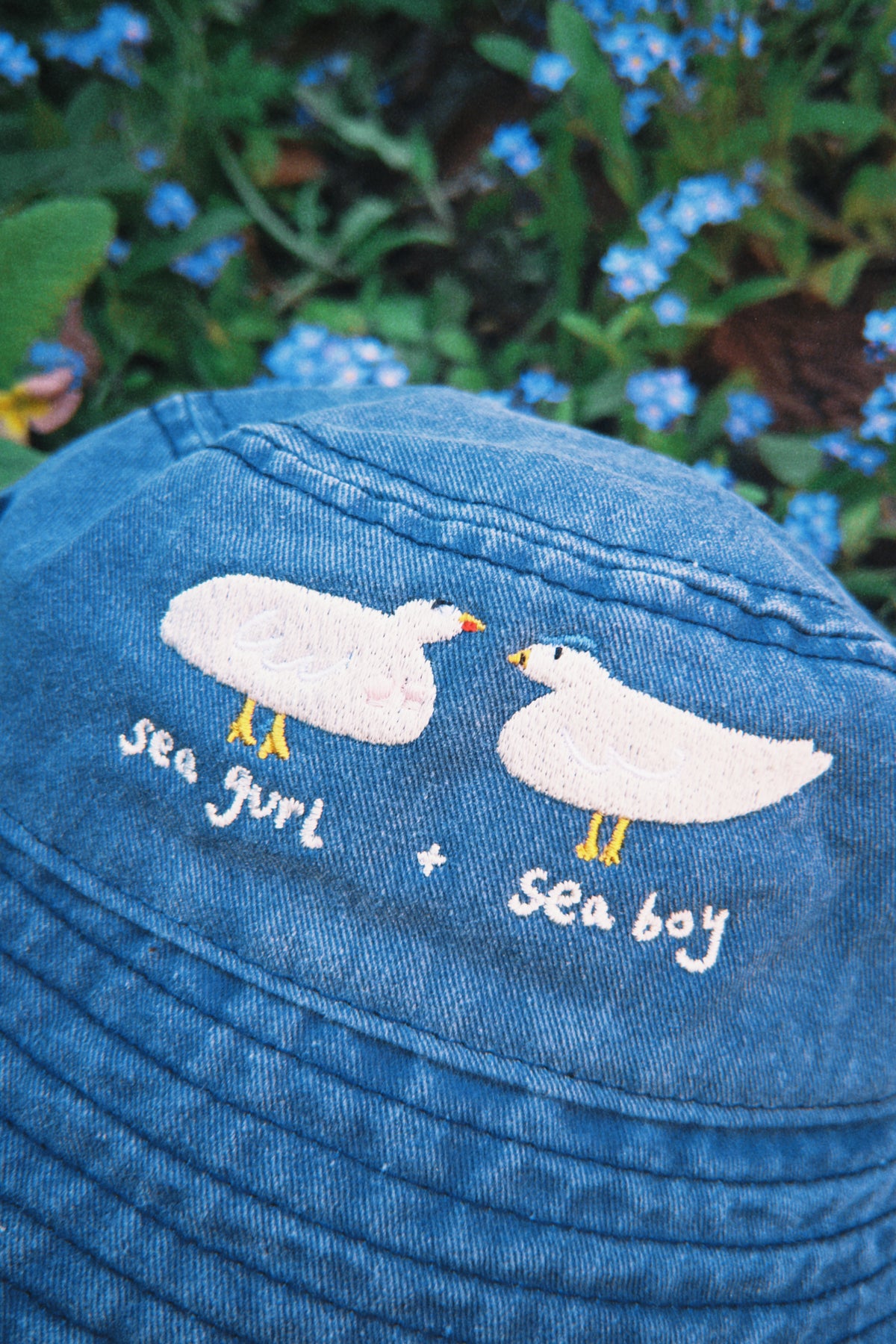 KIDS - Seagurl & Seaboy Embroidered Bucket Hat