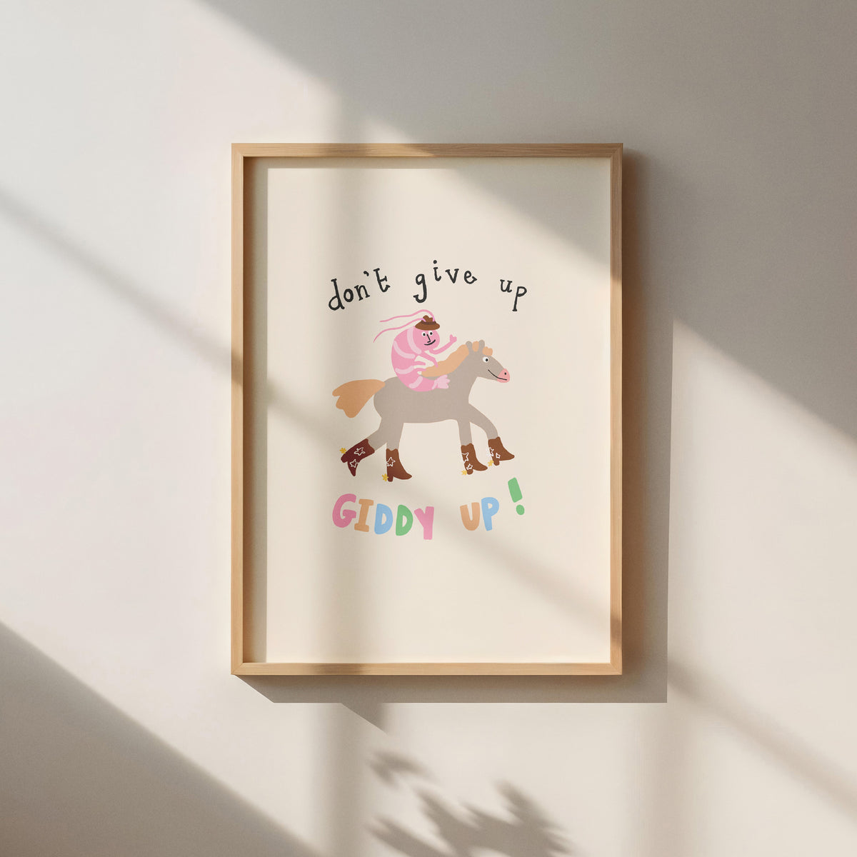Giddy Up Prawn Wall Print