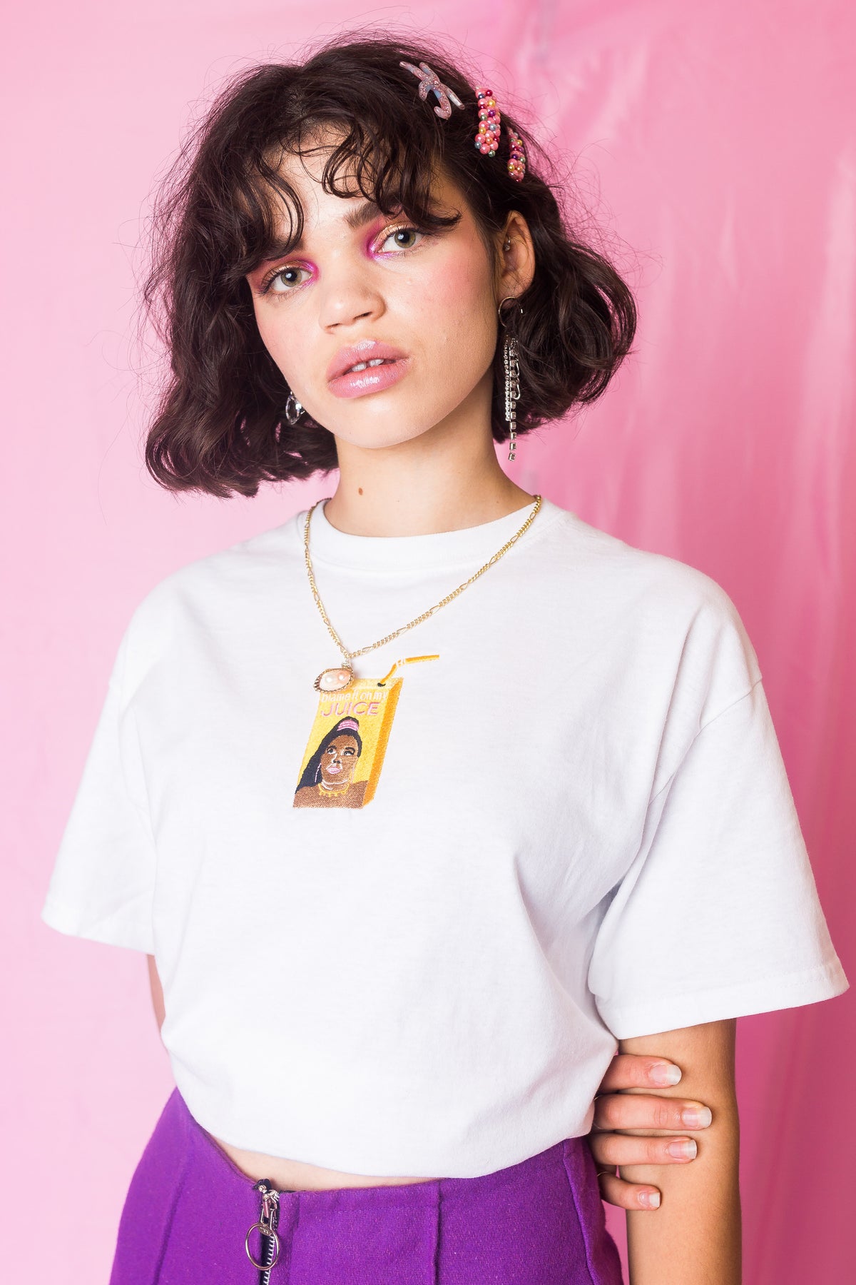 Lizzo&#39;s Juice Embroidered T-Shirt