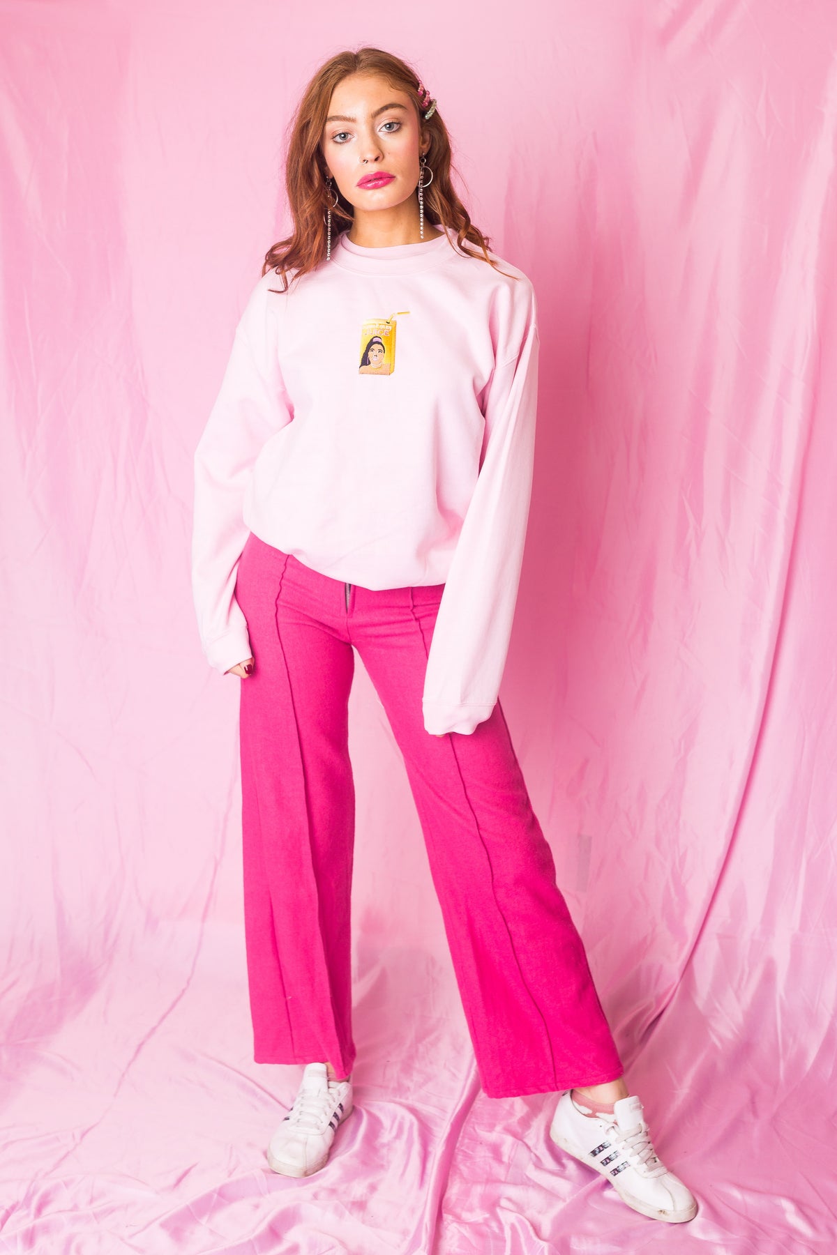 Lizzo&#39;s Juice Embroidered Sweatshirt