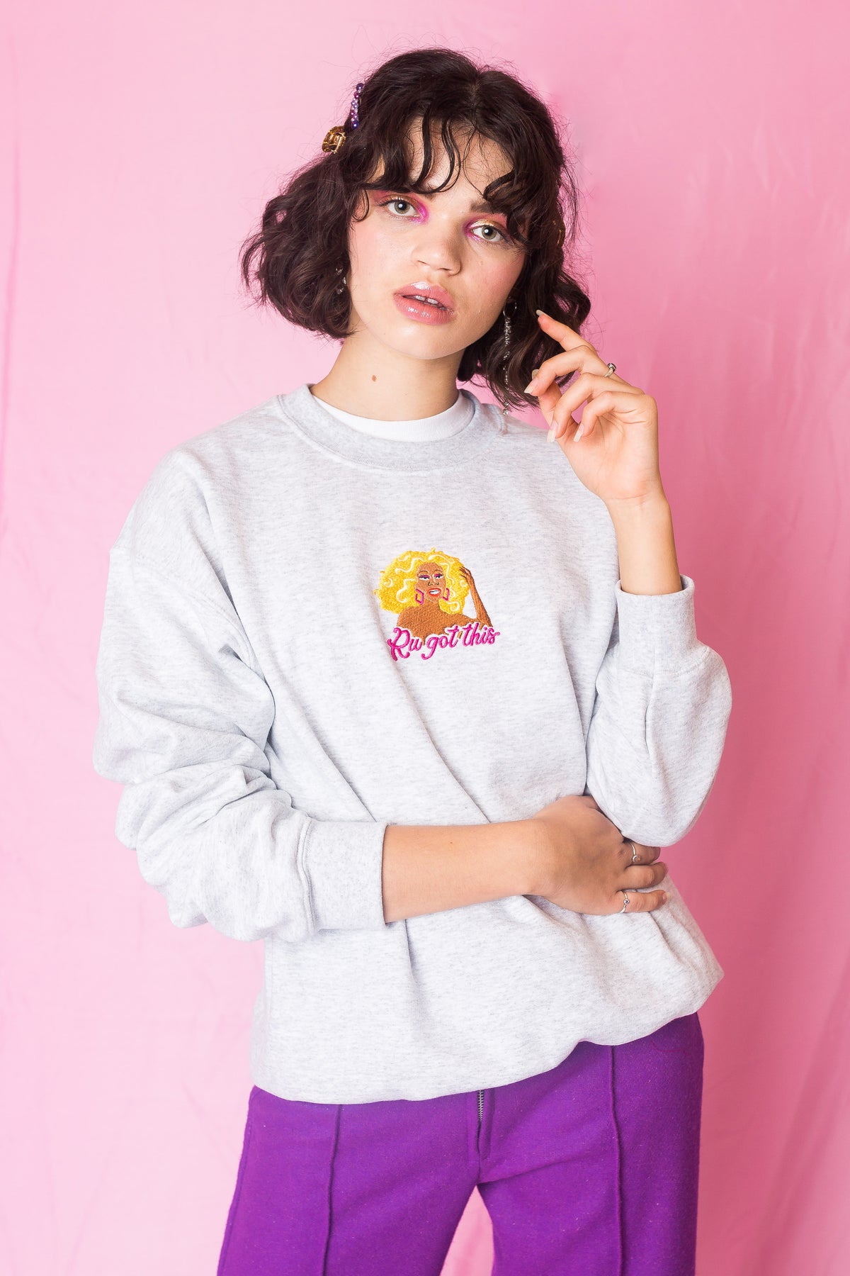 Ru Paul &#39;Ru Got This&#39; Embroidered Sweatshirt