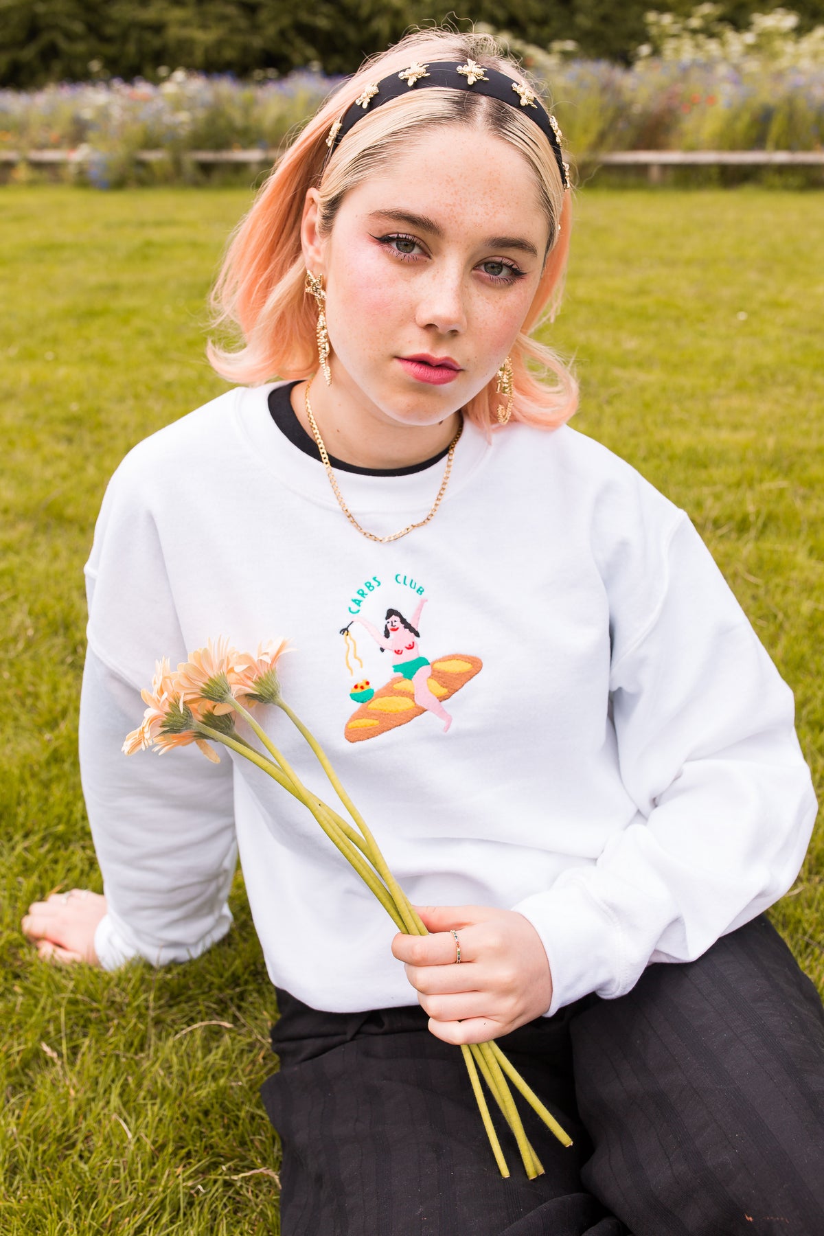 Carbs Club Embroidered Sweatshirt