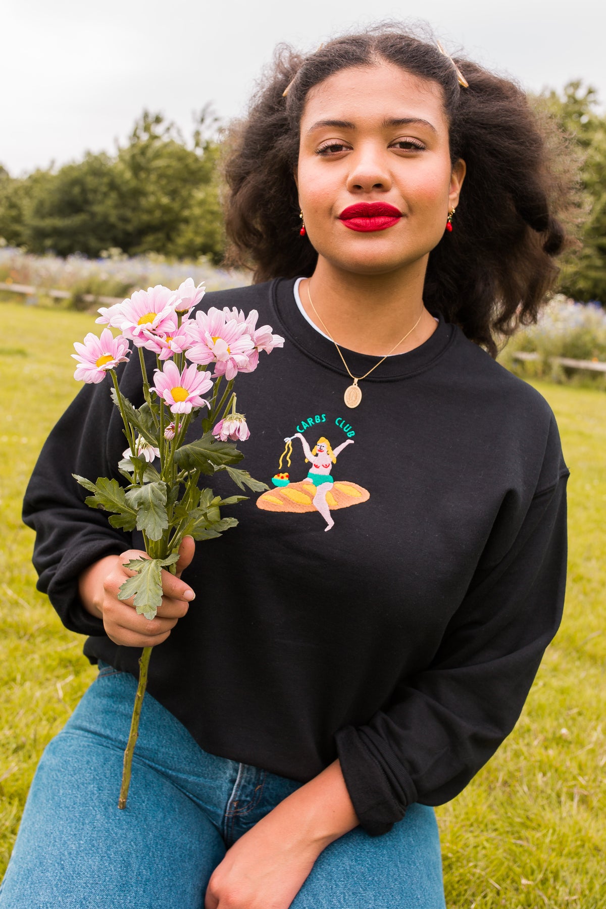 Carbs Club Embroidered Sweatshirt