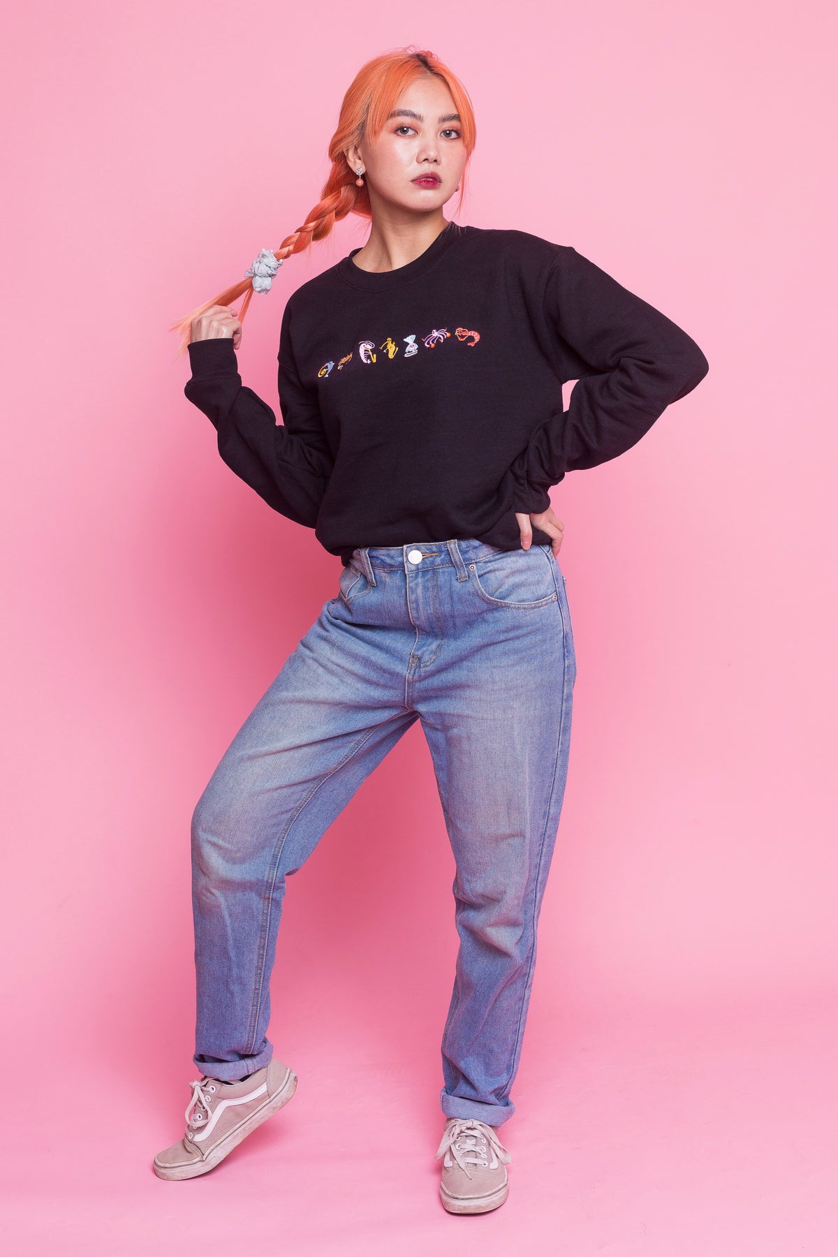 Seafood Medley Embroidered Sweatshirt