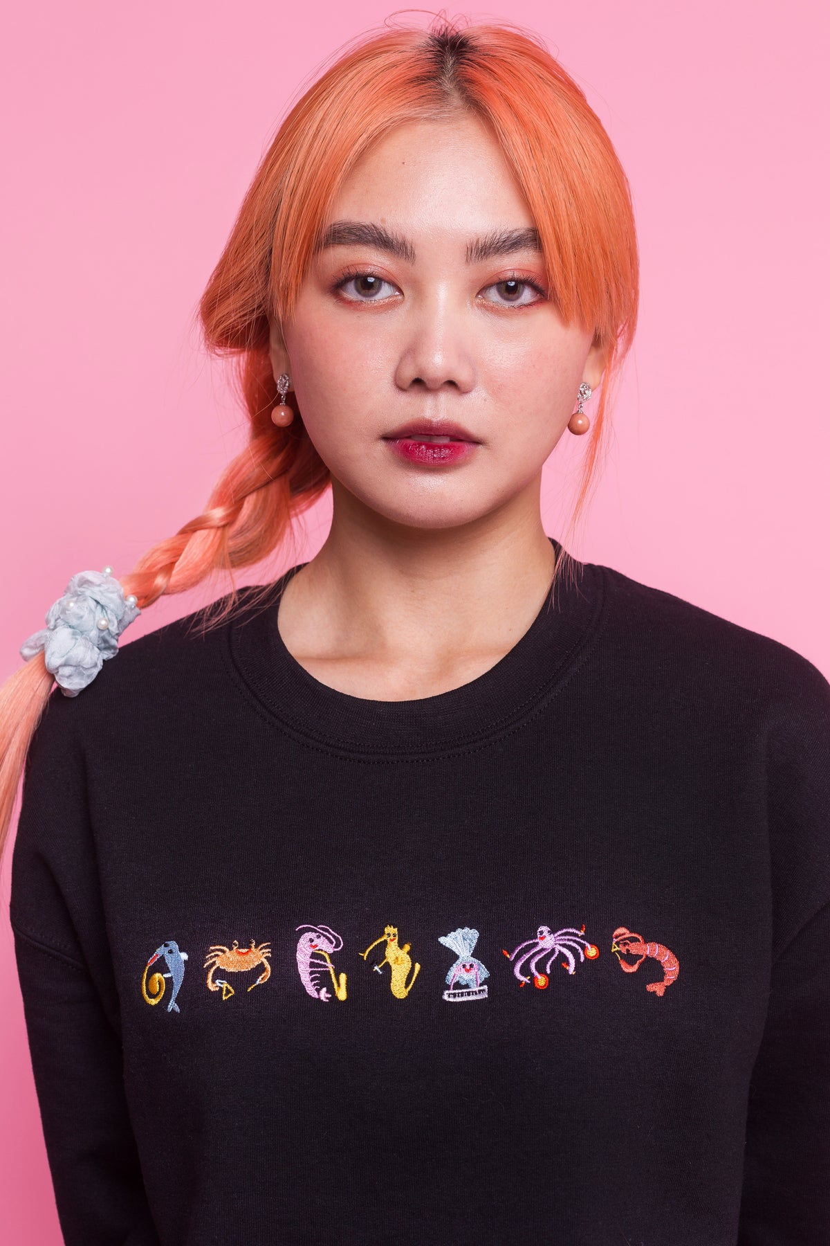 Seafood Medley Embroidered Sweatshirt