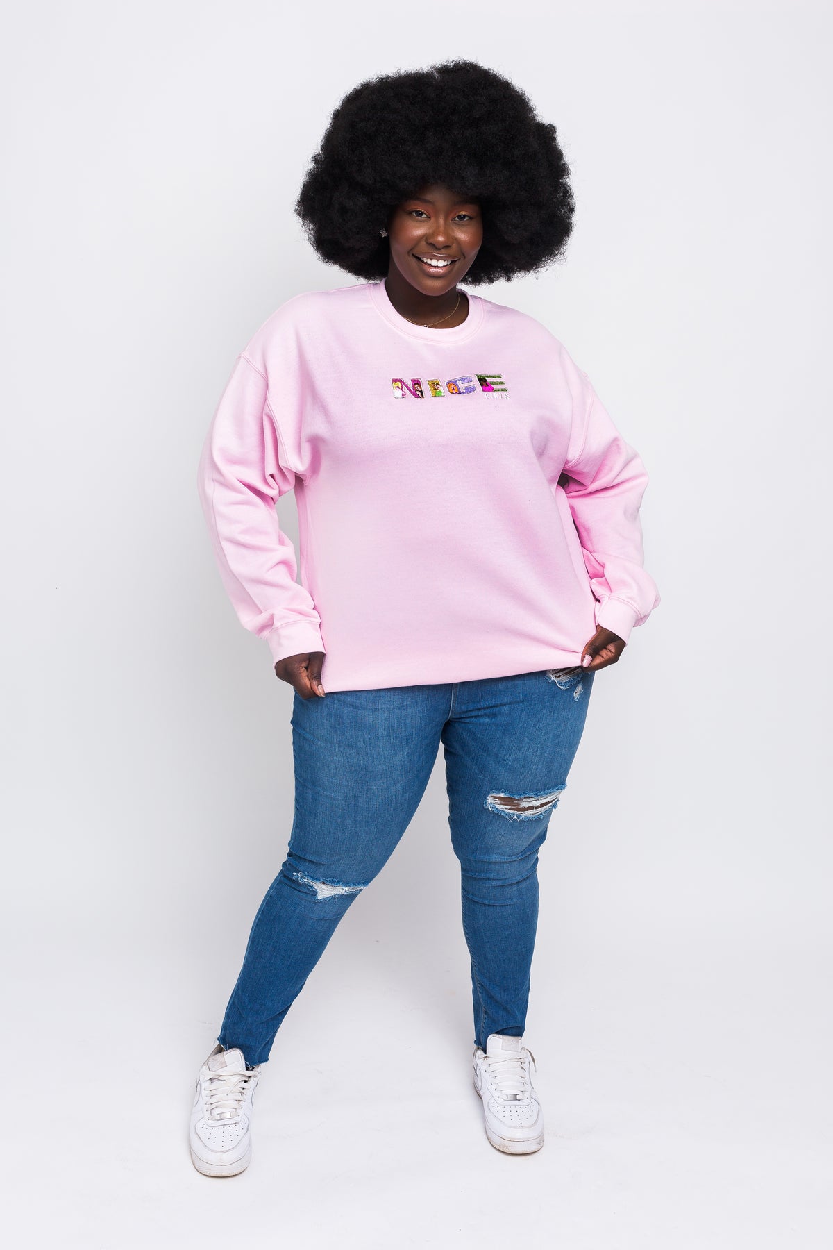 Nice Girls Embroidered Sweatshirt