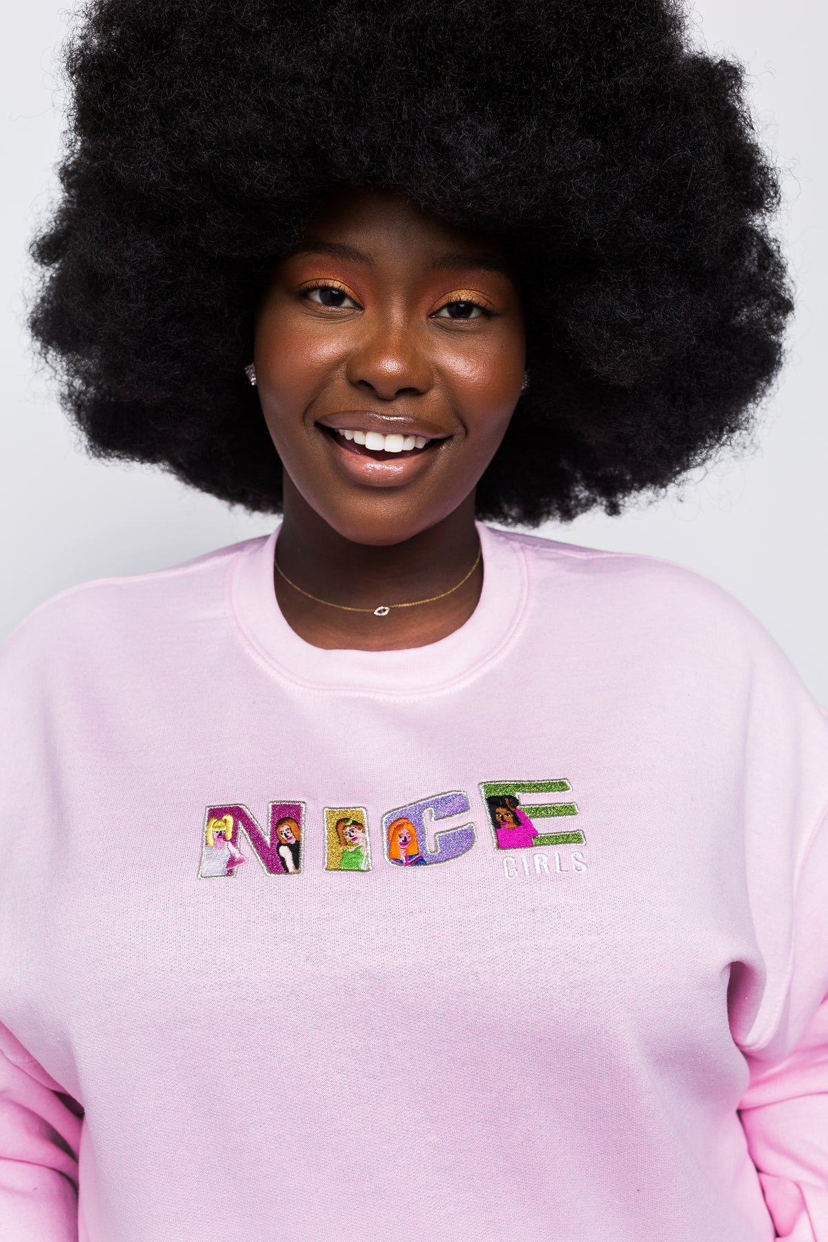 Nice Girls Embroidered Sweatshirt
