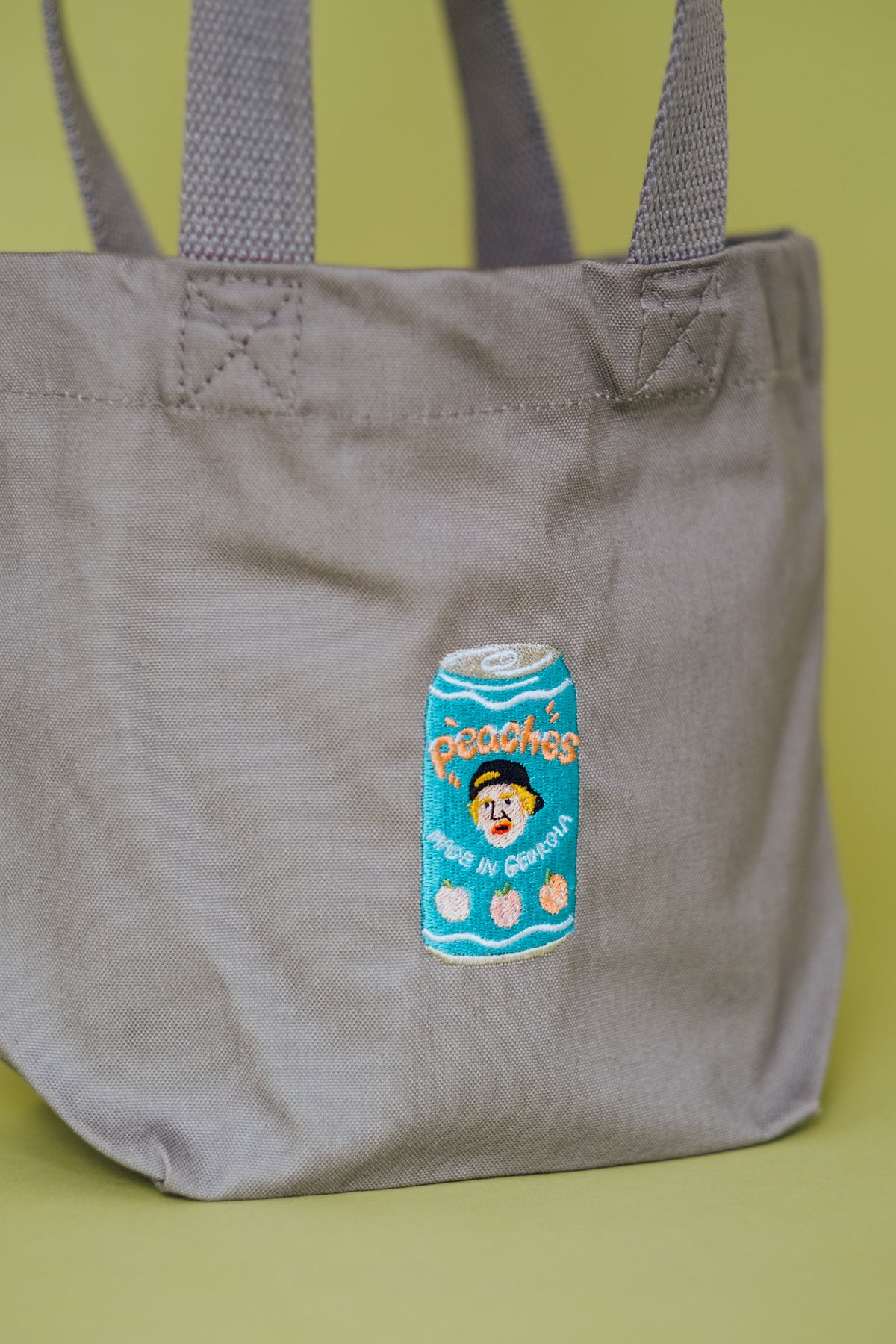 Justin Bieber &#39;Peaches&#39; Embroidered Can Bag