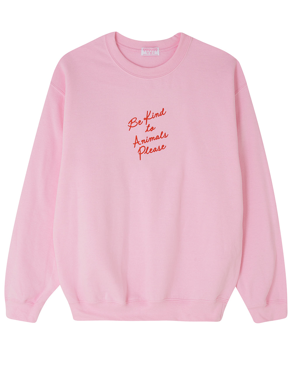 Be Kind to Animals Embroidered Sweatshirt