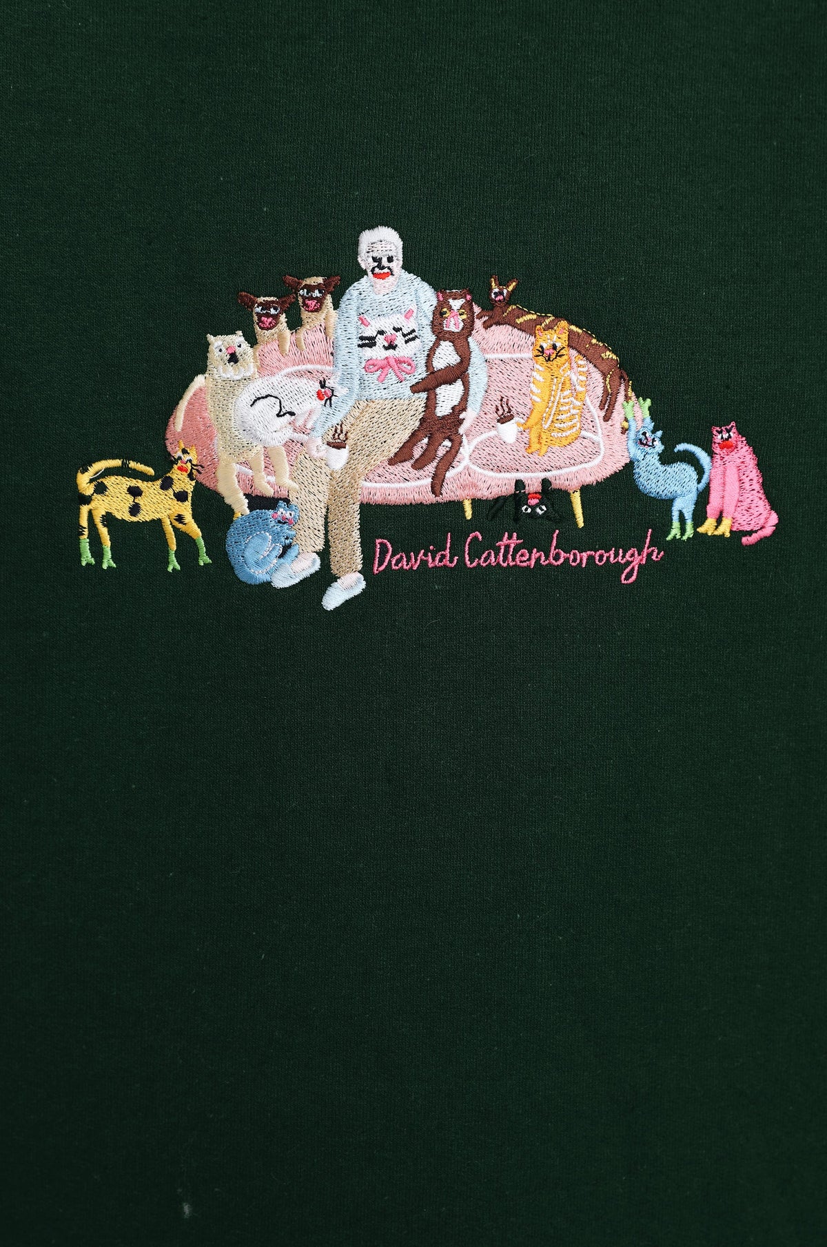 David Cattenborough &amp; Friends Embroidered Sweatshirt