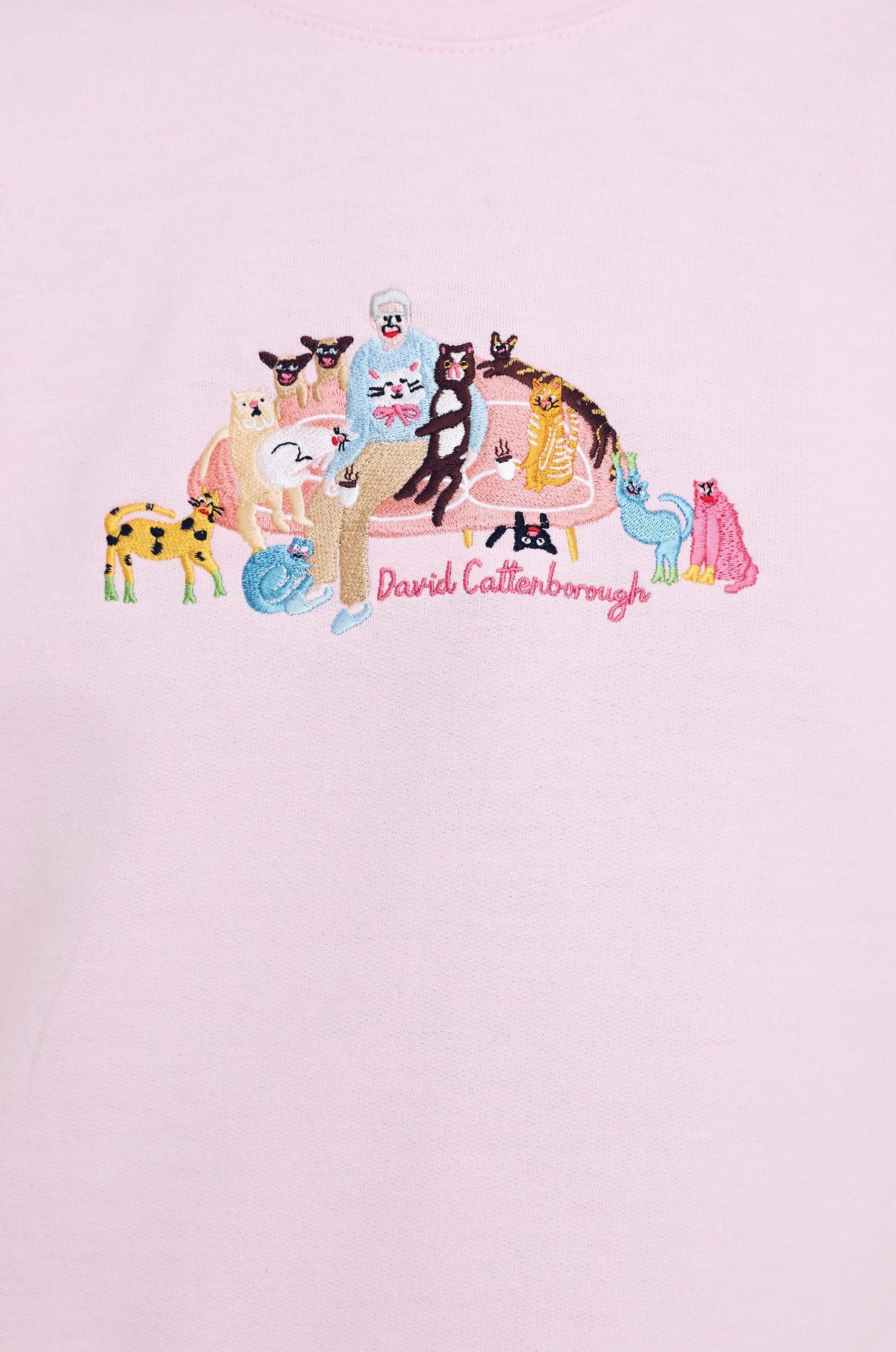 David Cattenborough &amp; Friends Embroidered Sweatshirt