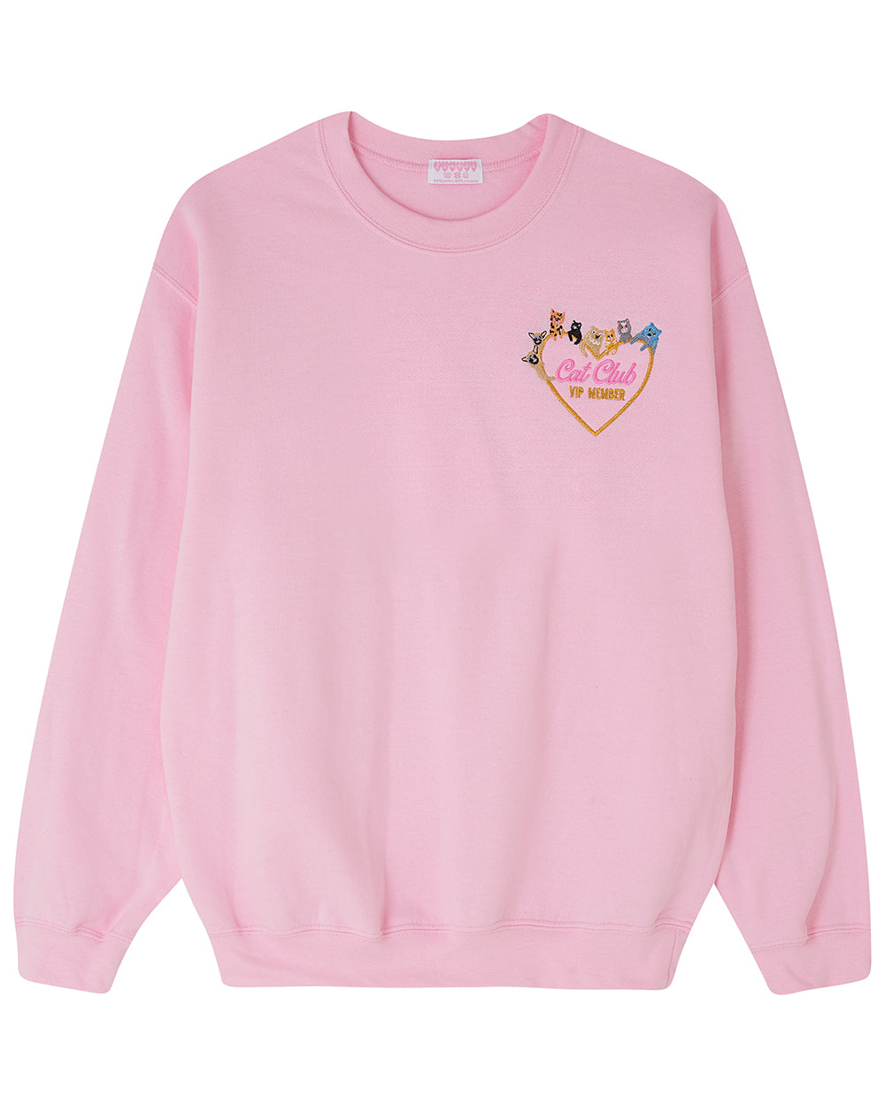 Cat Club Embroidered Sweatshirt