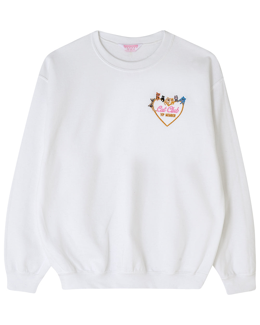 Cat Club Embroidered Sweatshirt