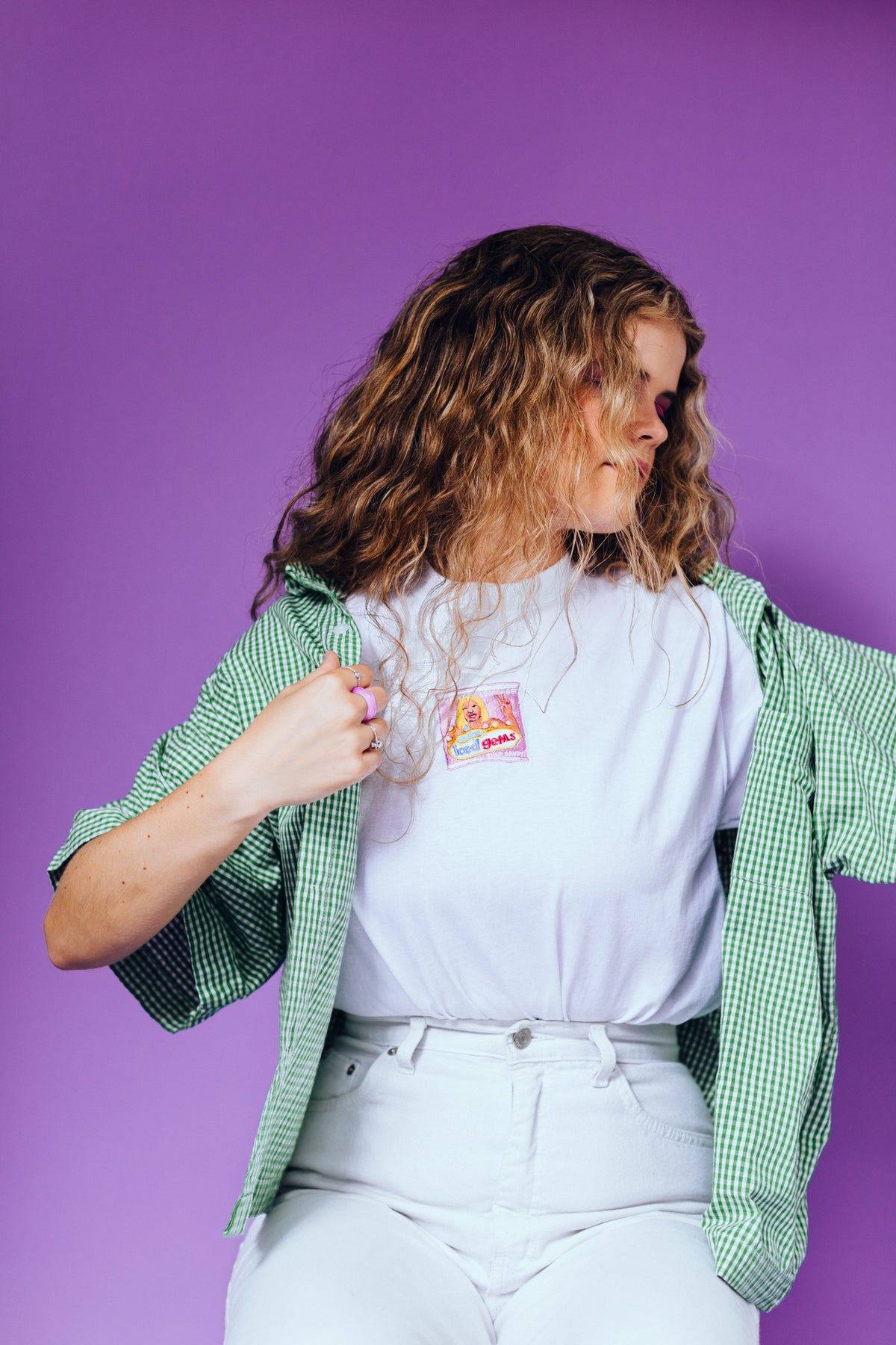 Iced Gem&#39;s Embroidered T-Shirt