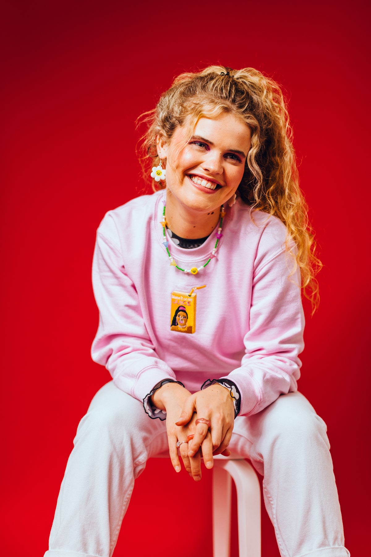 Lizzo&#39;s Juice Embroidered Sweatshirt