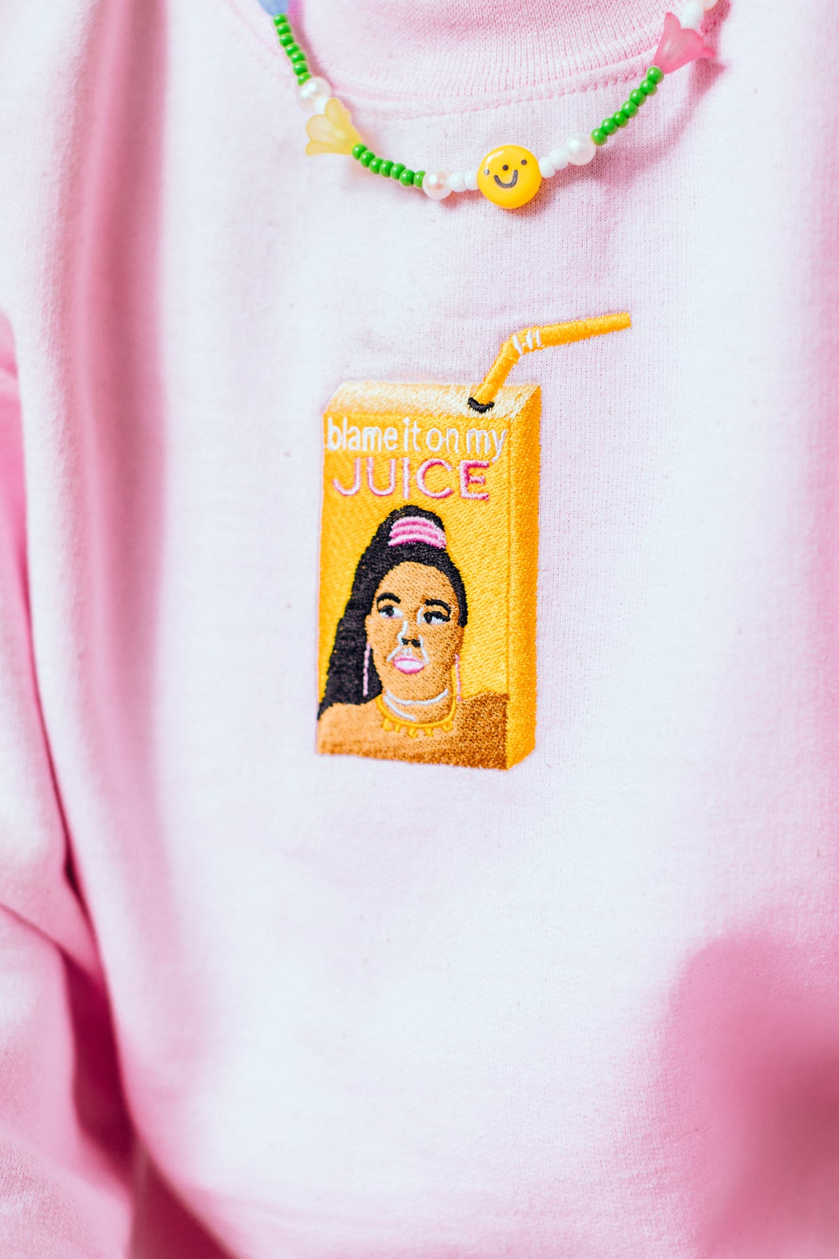 Lizzo&#39;s Juice Embroidered Sweatshirt