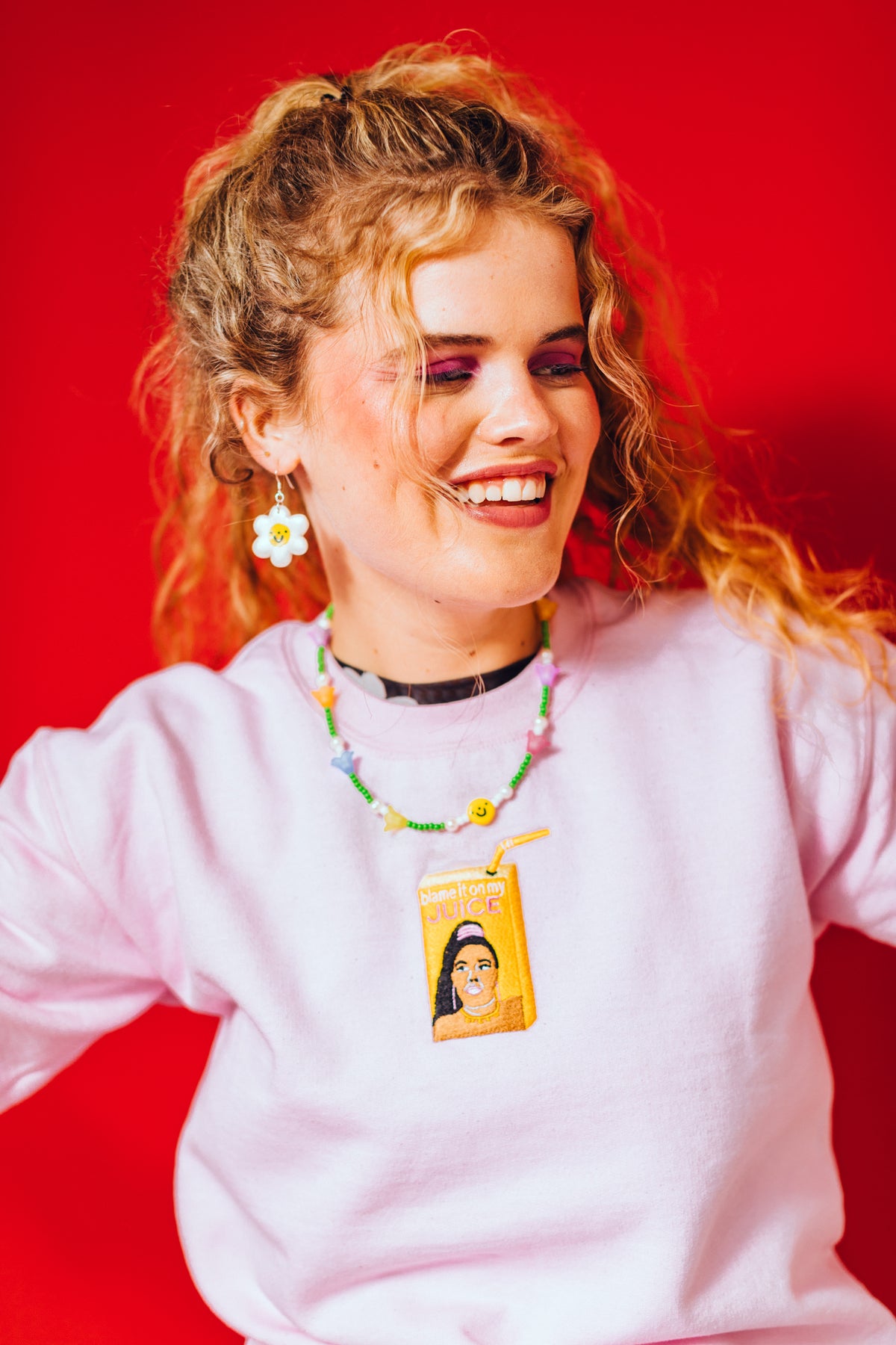 Lizzo&#39;s Juice Embroidered Sweatshirt