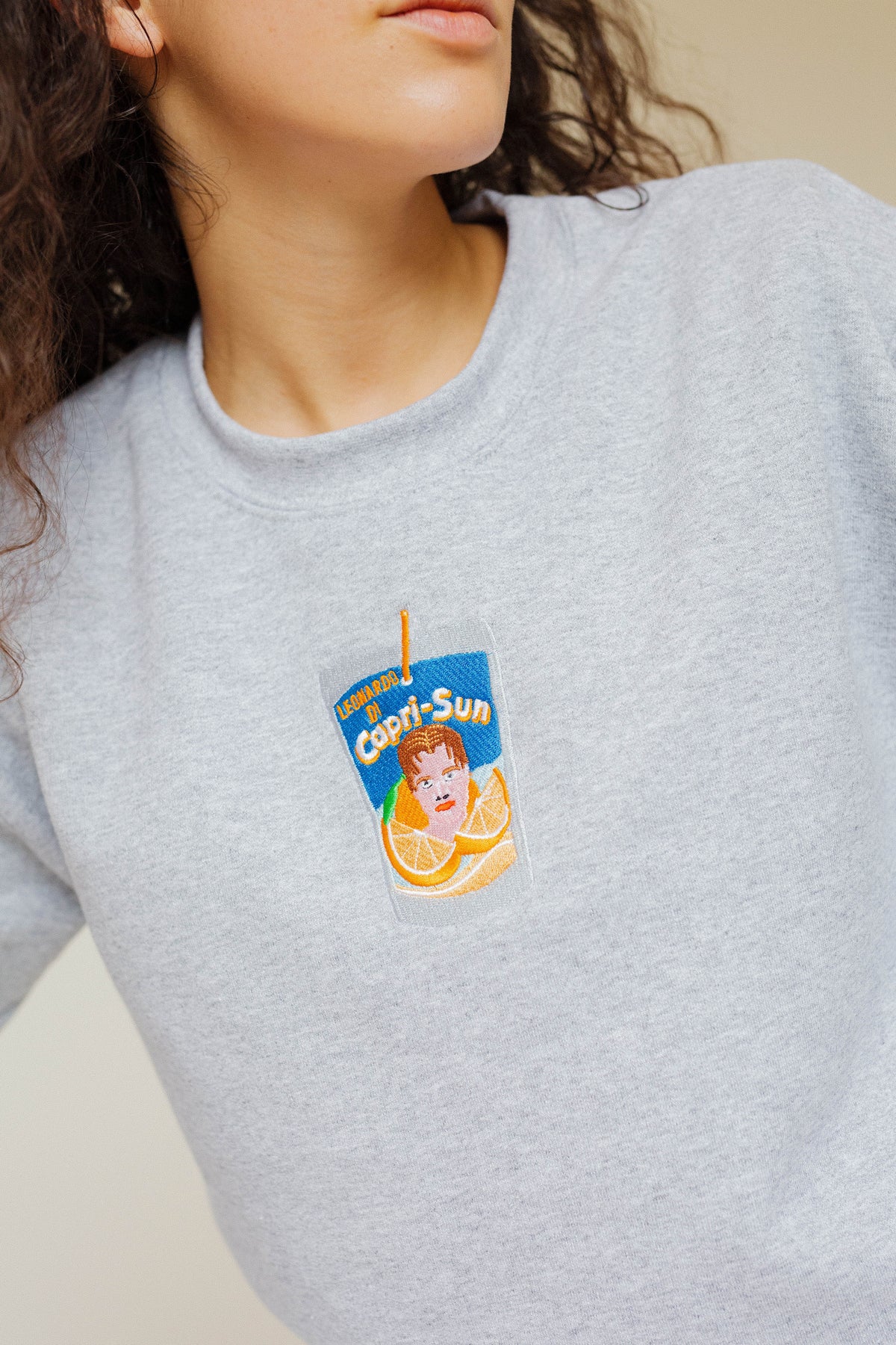 Leonardo DiCapriSun Embroidered Sweatshirt