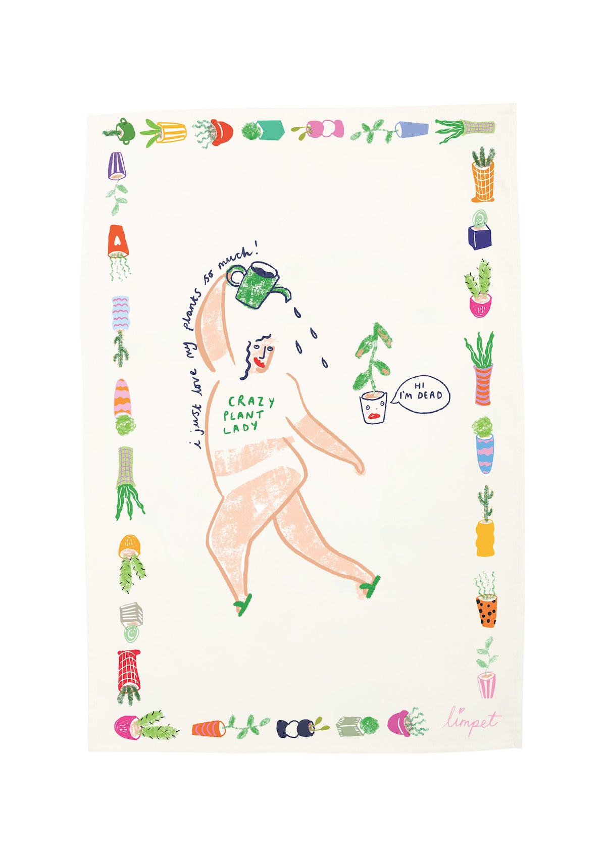 Plant Lady Tea Towel