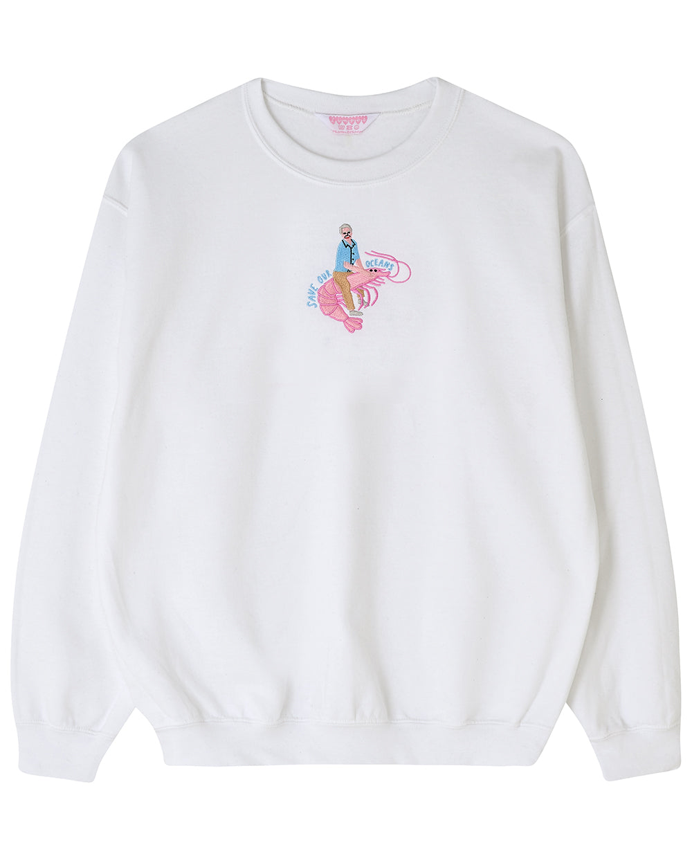 David Attenborough Save Our Oceans Embroidered Sweatshirt