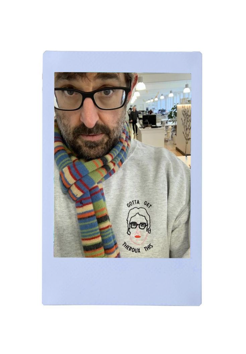 Gotta Get Theroux This Embroidered Sweatshirt