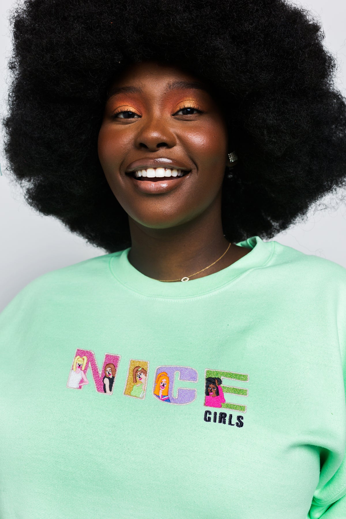 Nice Girls Embroidered Sweatshirt