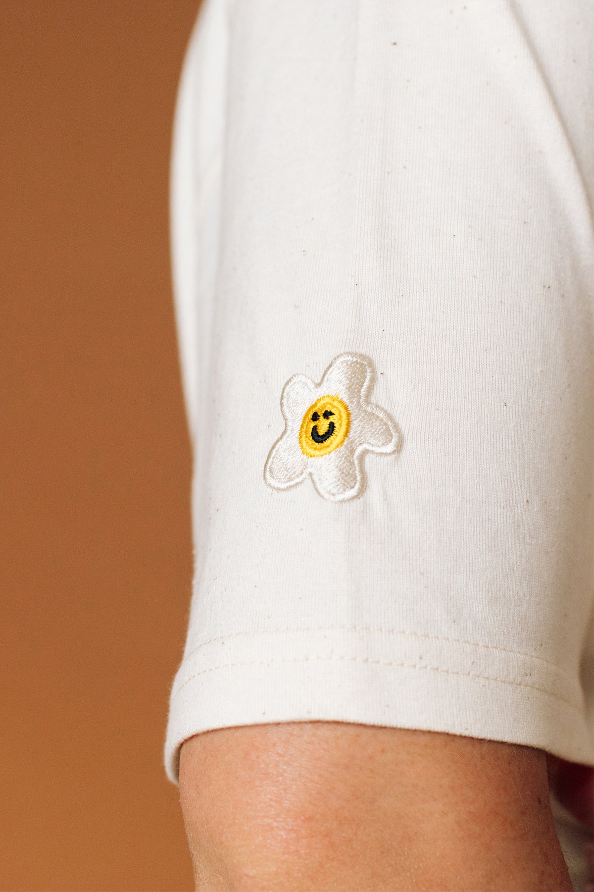 Happy Thoughts Luxe Embroidered T-Shirt
