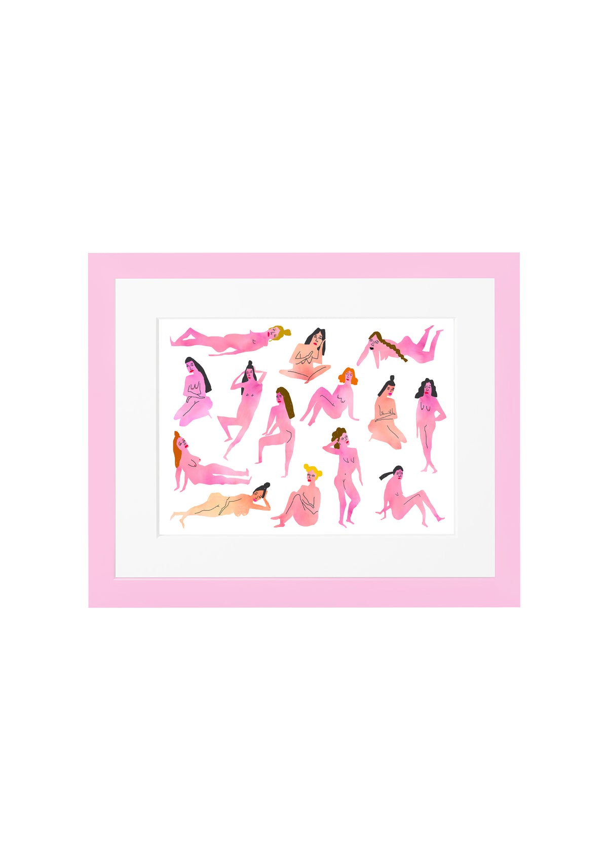 Nakey Ladies Print