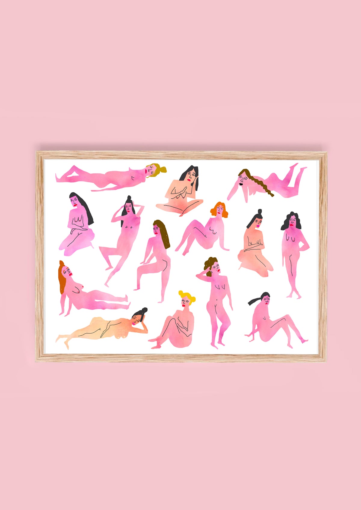 Nakey Ladies Print