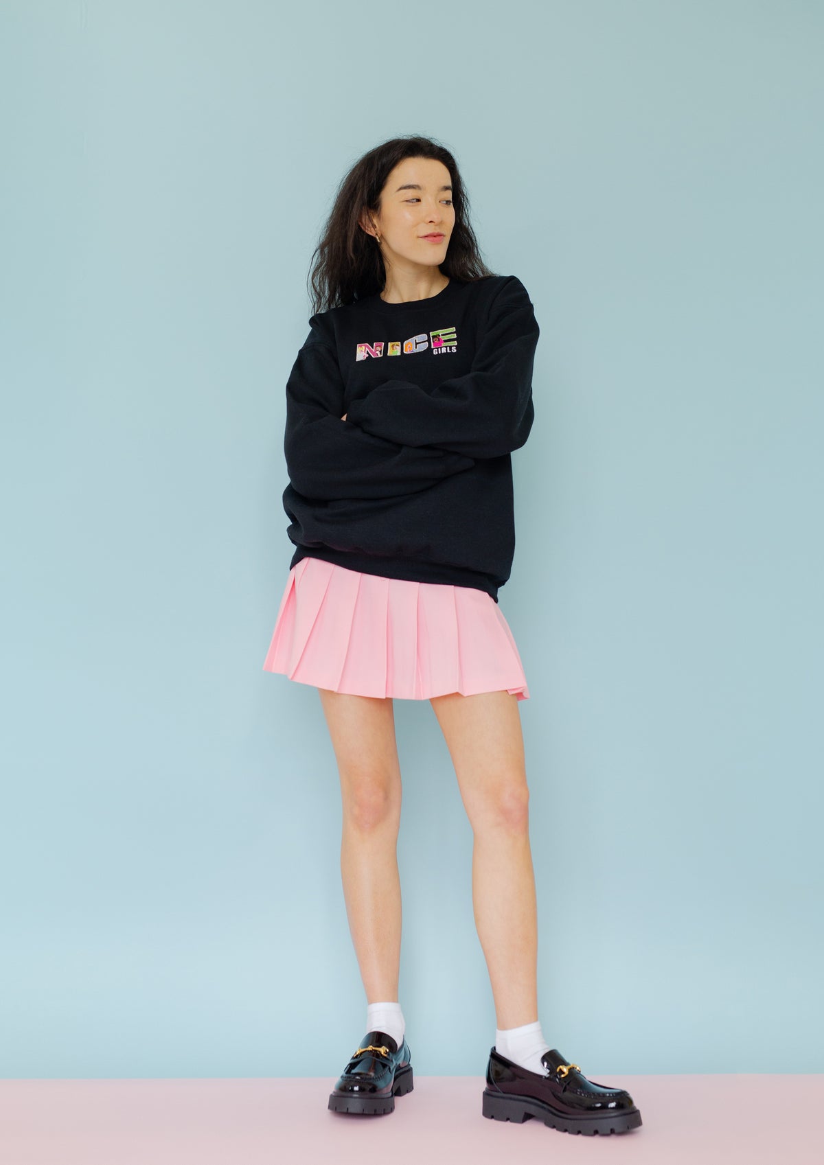 Nice Girls Embroidered Sweatshirt