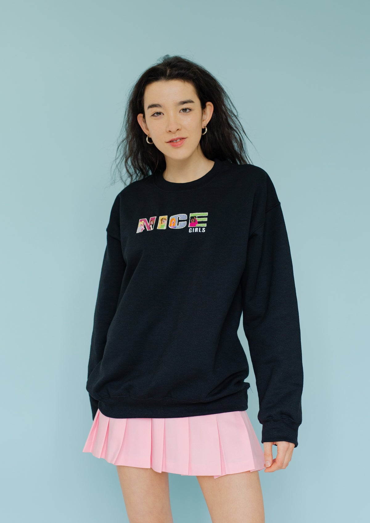 Nice Girls Embroidered Sweatshirt