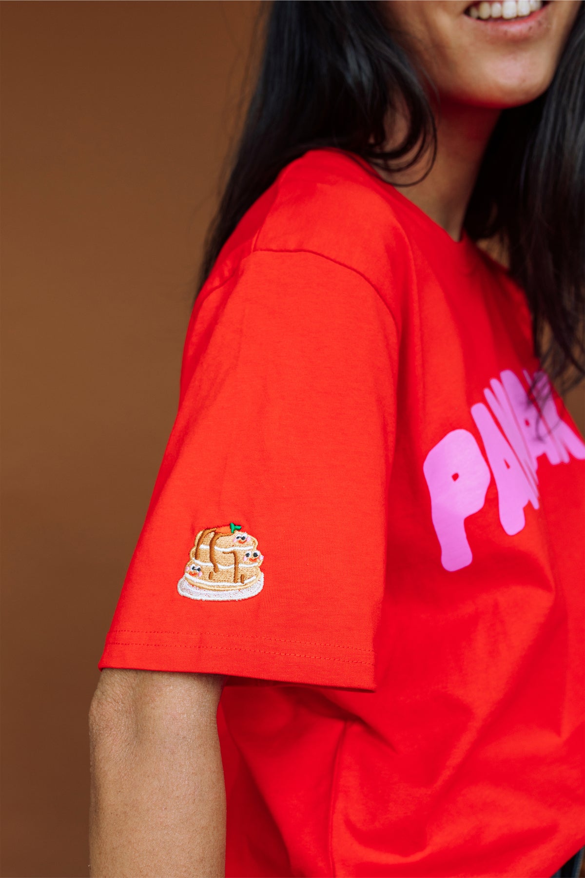 Pancakes Luxe Embroidered T-Shirt