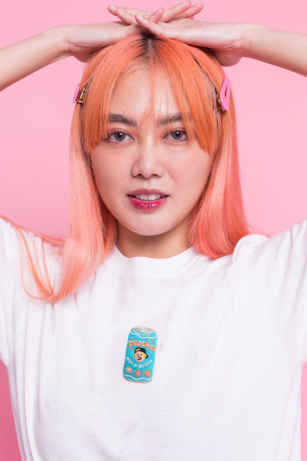 Justin Bieber &#39;Peaches&#39; Embroidered T-Shirt