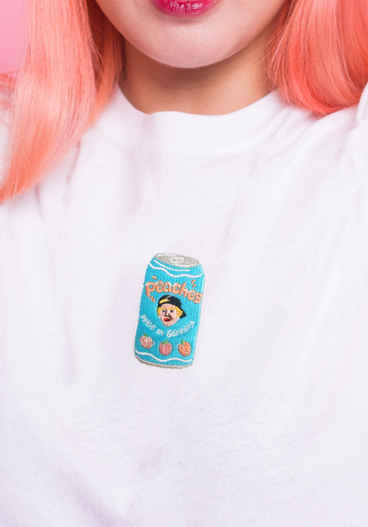 Justin Bieber &#39;Peaches&#39; Embroidered T-Shirt