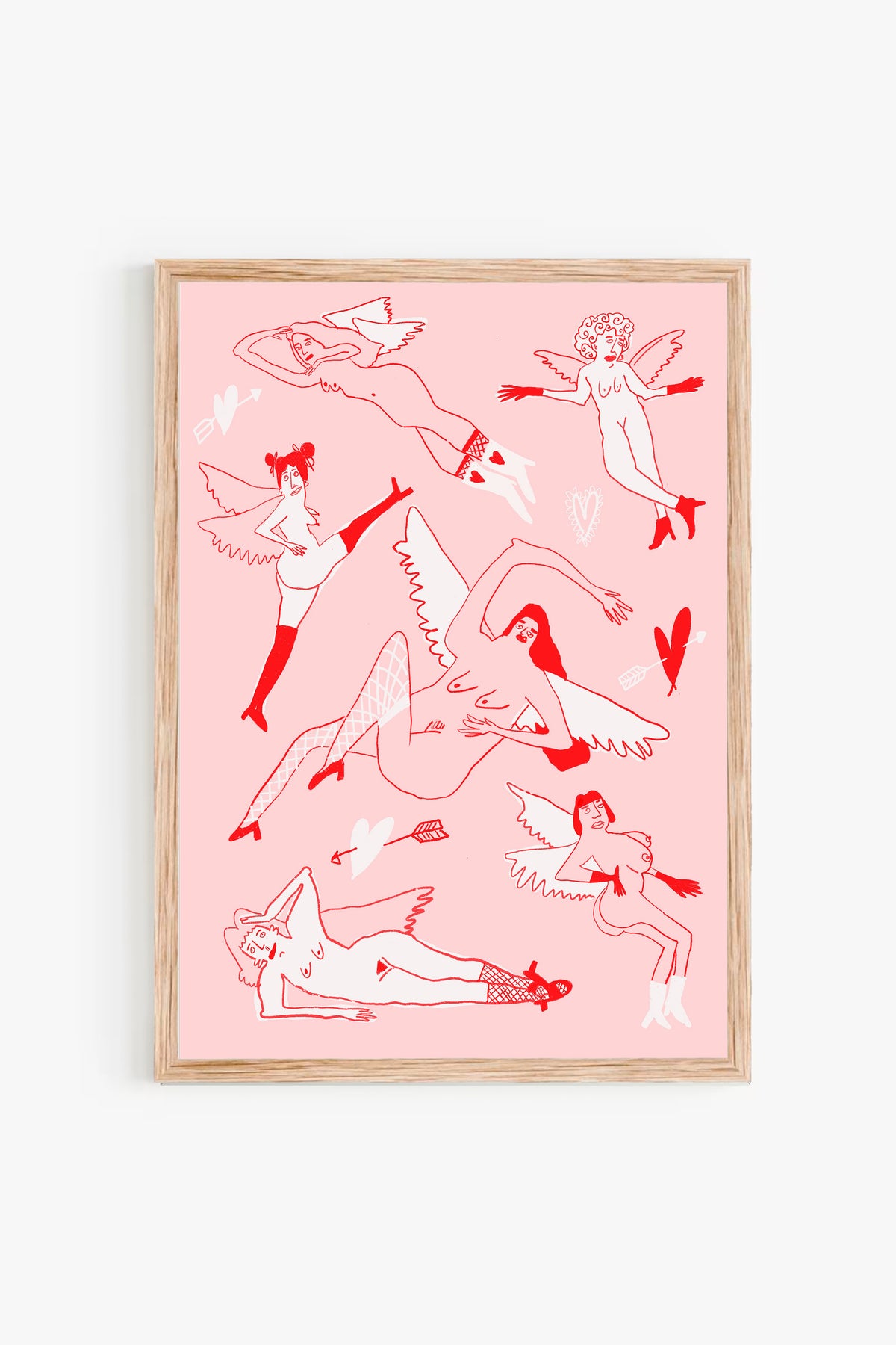 Cheeky Cherubs at Sunset Print