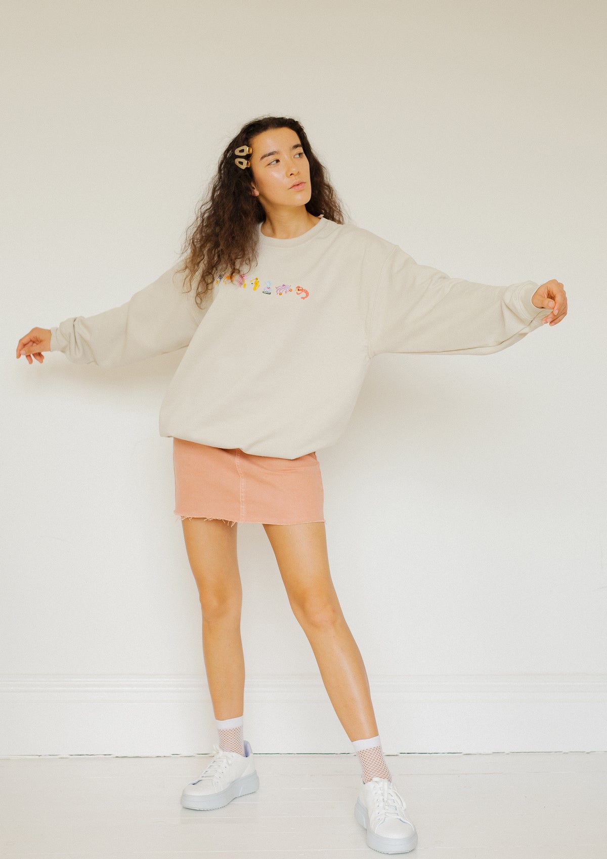 Seafood Medley Embroidered Sweatshirt