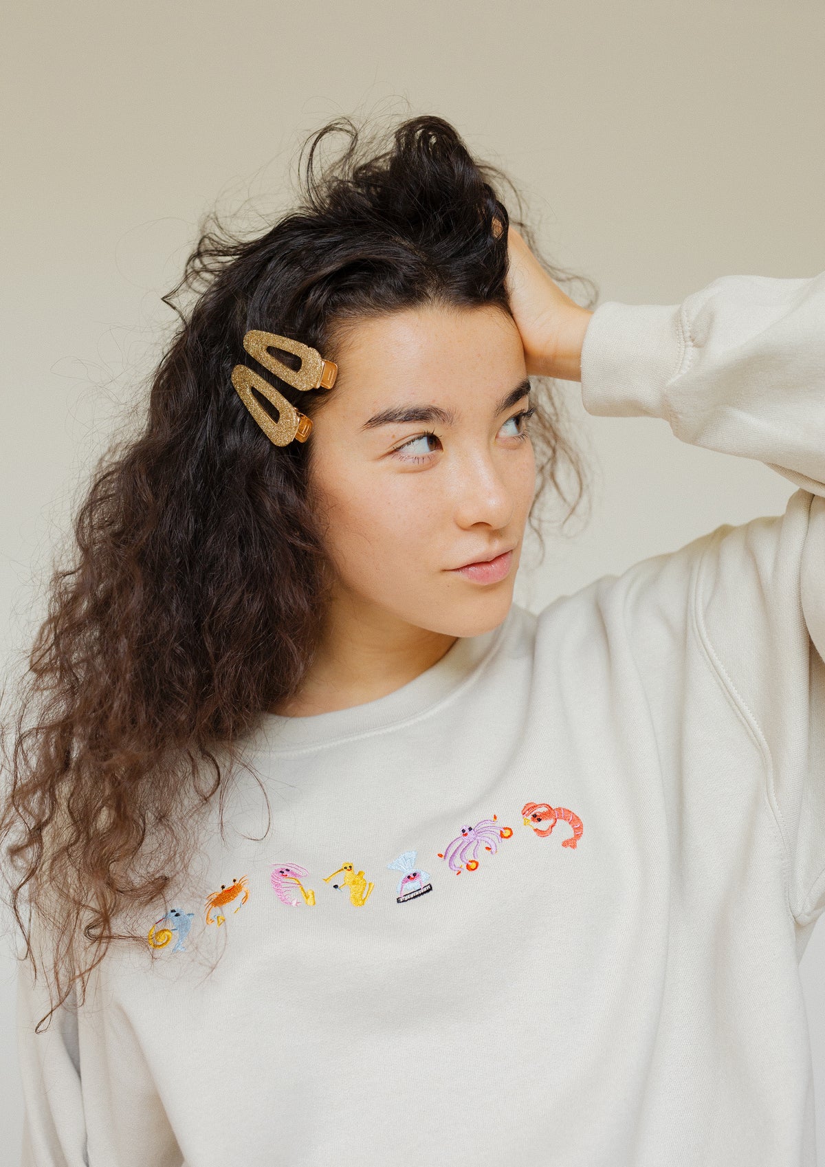 Seafood Medley Embroidered Sweatshirt