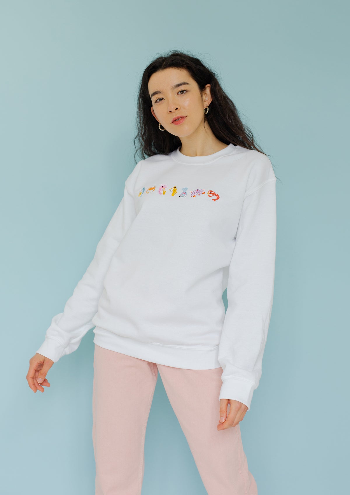 Seafood Medley Embroidered Sweatshirt