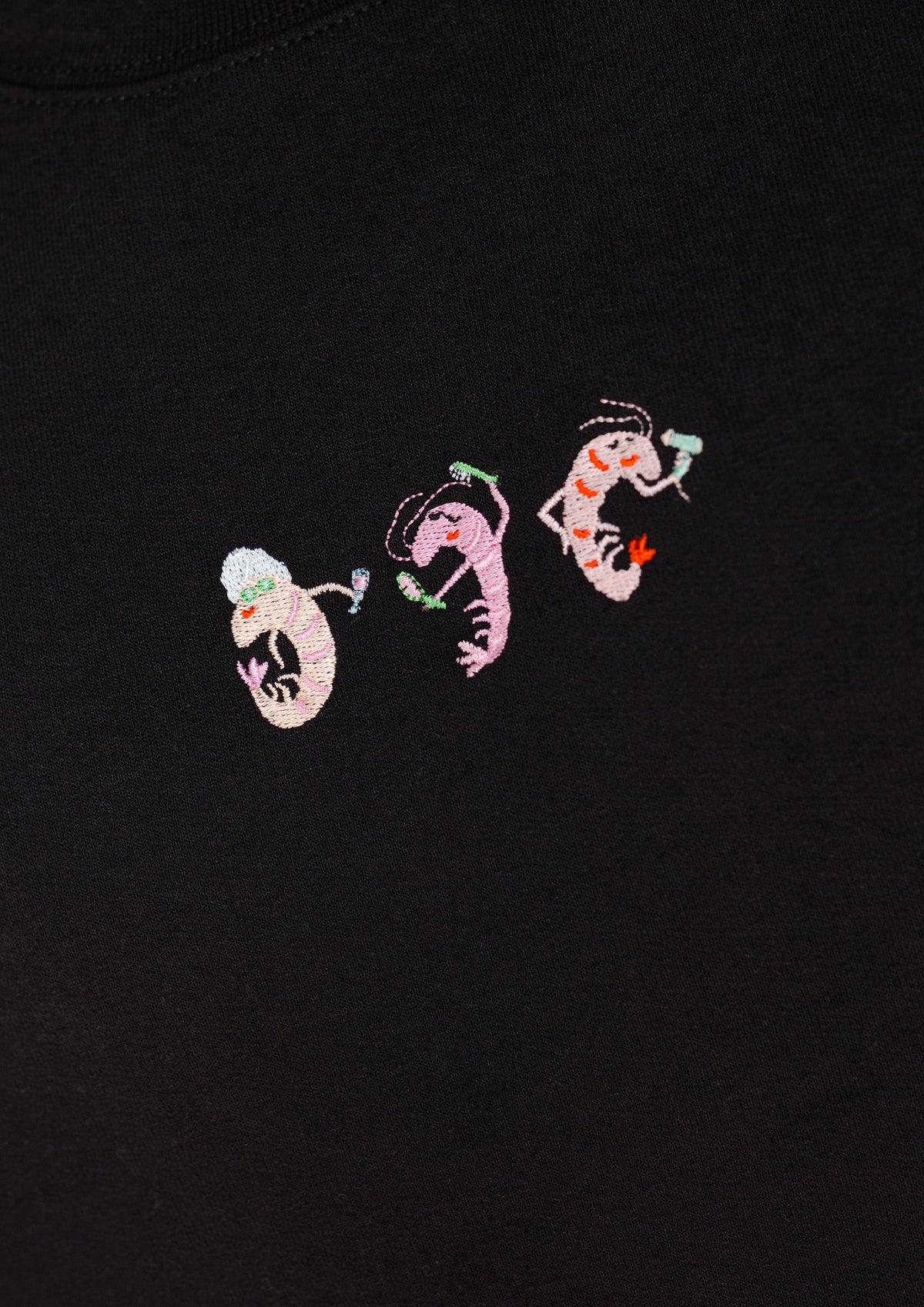 Self Care Shrimps Embroidered Sweatshirt